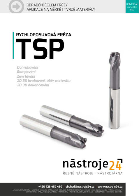 Náhled katalogu: Toroidní frézy TSP